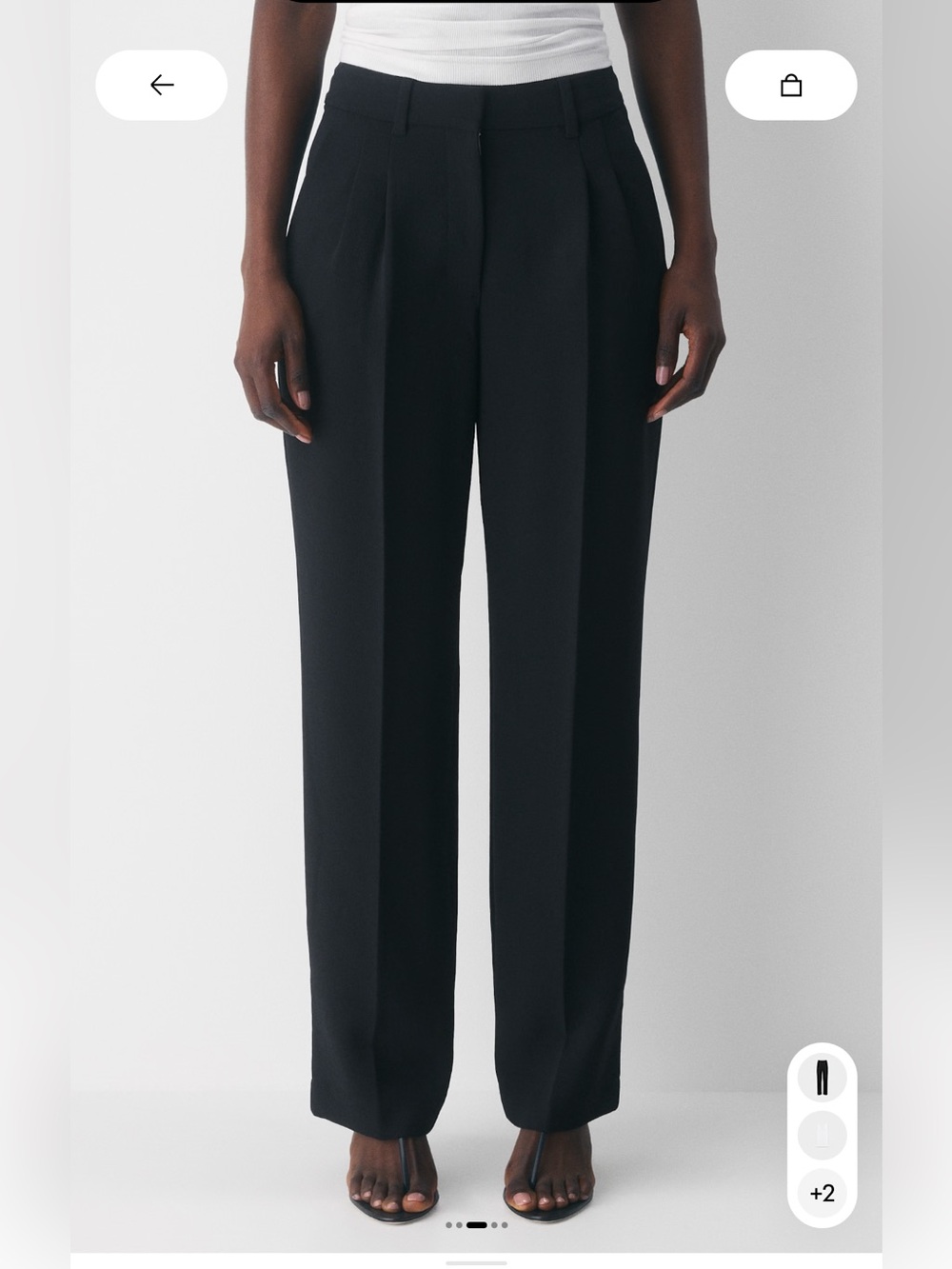 Effortless pant- curve fit crepette